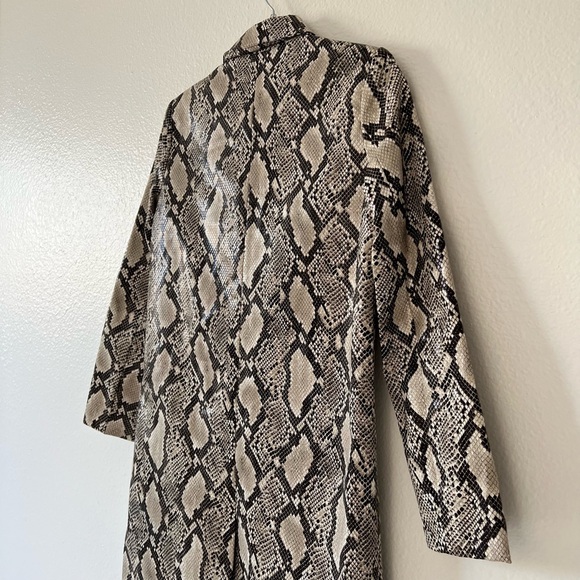 Mural Snakeskin Faux Leather Jacket - Picture 12 of 16